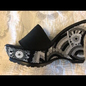 Donald Pliner Beaded Wedge